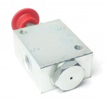 Arrêt d'urgence manuel 1/2" BSP, 70l/min, 350 bar