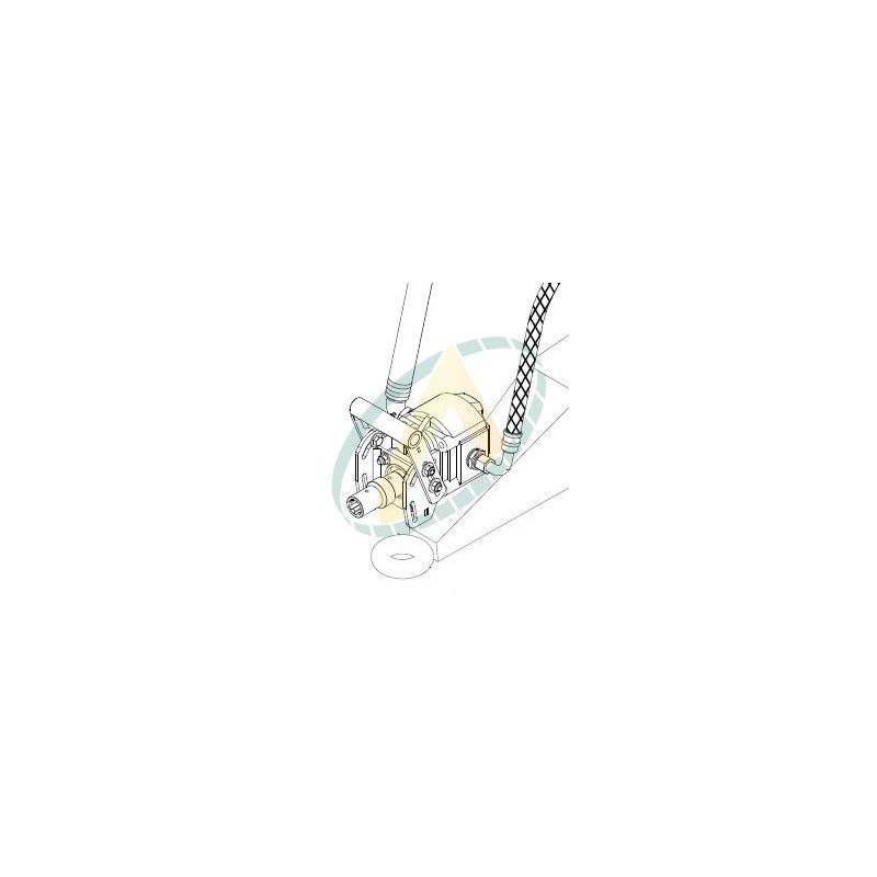 Pompe 65 cm3 avec support et flexibles pour ensemble de suppression de cardan Pompe 65 cm3 avec support et flexibles pour ensemble de suppression de cardan