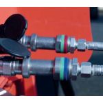 Manchon Cliphydro® mâle/femelle 1/2 BSP avec 2 bagues de couleur