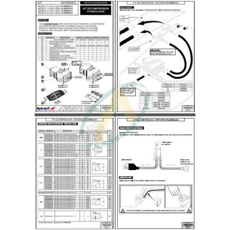 Kit de décompression électrique 12 volts, 2 lignes