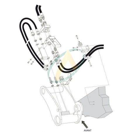 Kit Multicoupleur pour télescopique CLAAS - Modèle 6030 & 7030