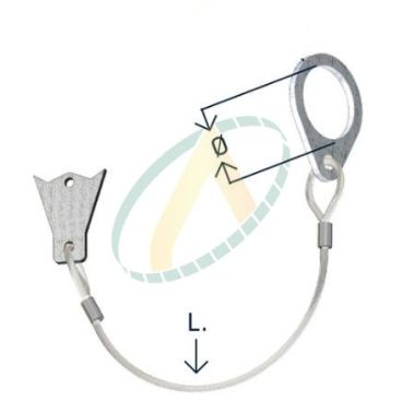 Cable STOPFLEX - Diamètre 22.5 mm - Longueur 300 mm