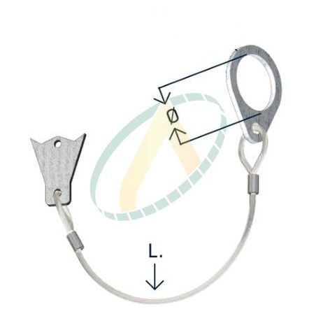 Cable STOPFLEX - Diamètre 22.5 mm - Longueur 300 mm