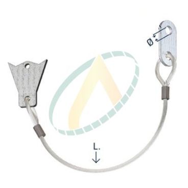 Cable STOPFLEX - Diamètre 8.5 mm - Longueur 450 mm - Pour bride SAE 3000 & 6000