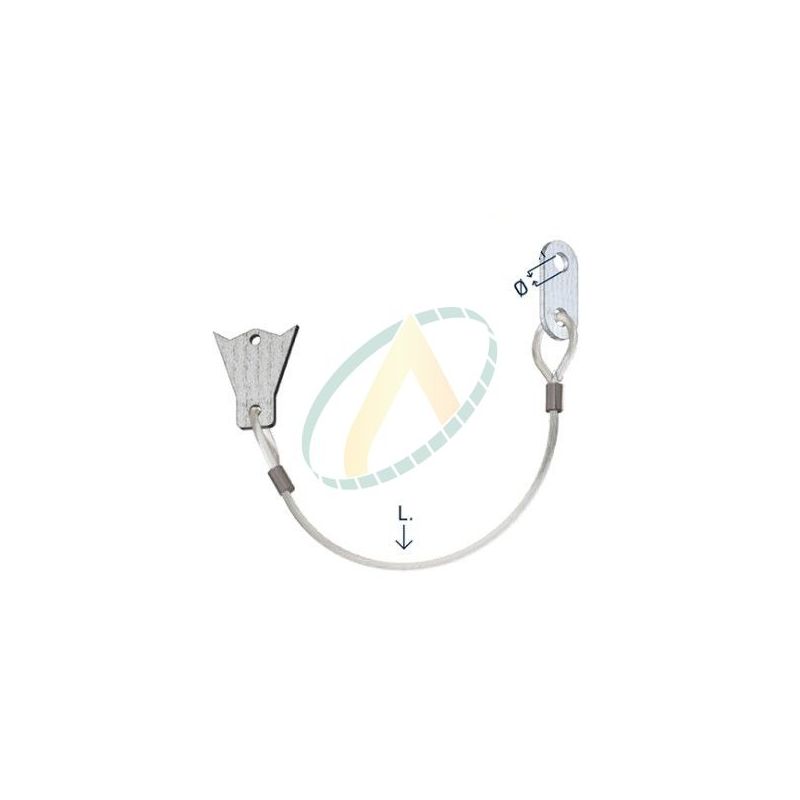 Cable STOPFLEX - Diamètre 8.5 mm - Longueur 450 mm - Pour bride SAE 3000 & 6000