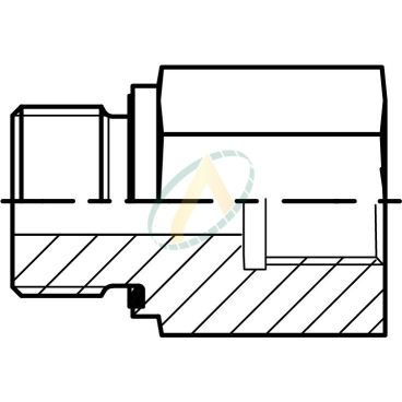 Réducteur droit mâle 1/2...