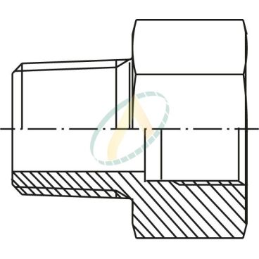 Réducteur droit mâle 1"...