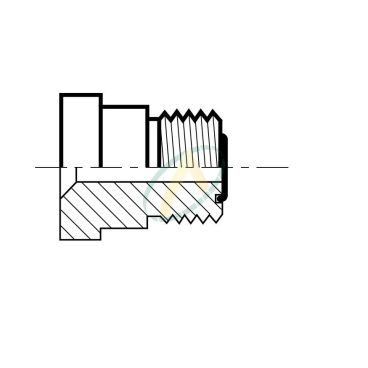 Réducteur droit mâle 13/16...