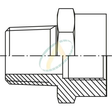 Réducteur droit mâle 1" NPT...