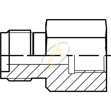 Réducteur droit mâle...