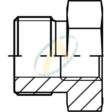 Réducteur droit mâle...