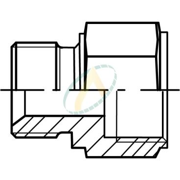 Réducteur droit mâle...