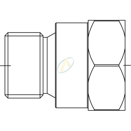 Réducteur droit mâle M16X150 - Femelle 1/4 BSPP