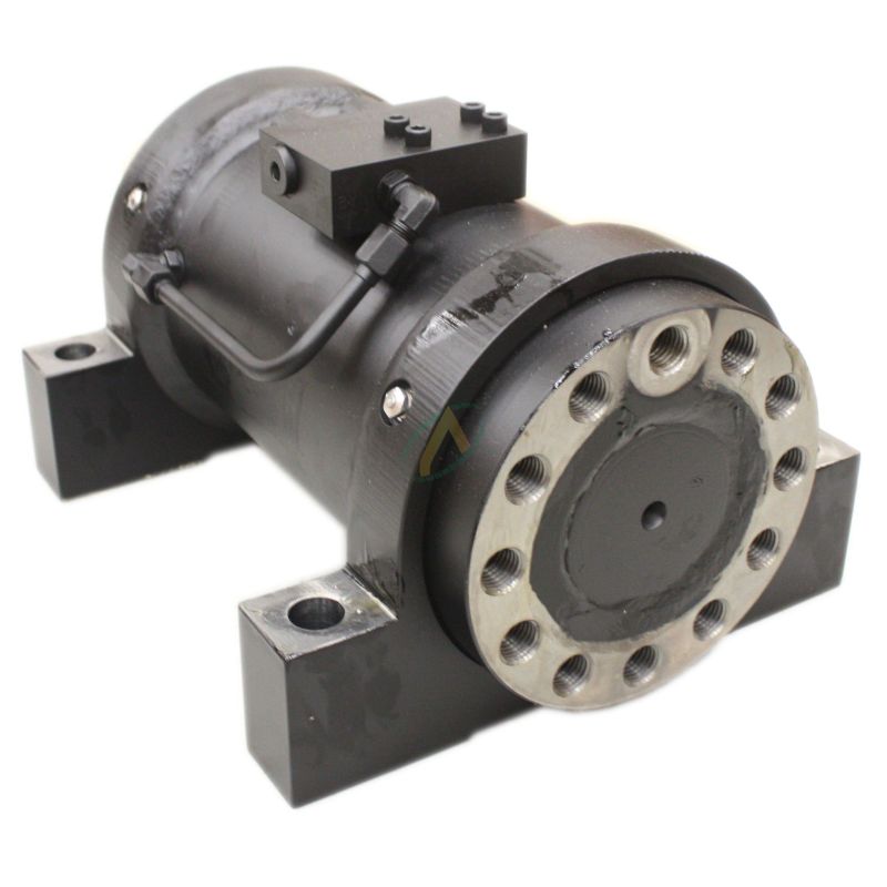 Vérins rotatif 180° avec pied de fixation et valve d'équilibrage flasquée Vérins rotatif 180° avec pied de fixation et valve d'équilibrage flasquée