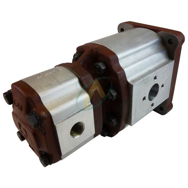 Pompe double corps 32+23 cm3 - Arbre cylindrique - Flasque SAE 2 trous