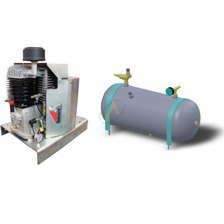 Compress'air hydraulique de capacités 60 m3/heure avec cuve 50 litres Compress'air hydraulique de capacités 60 m3/heure avec cuve 50 litres