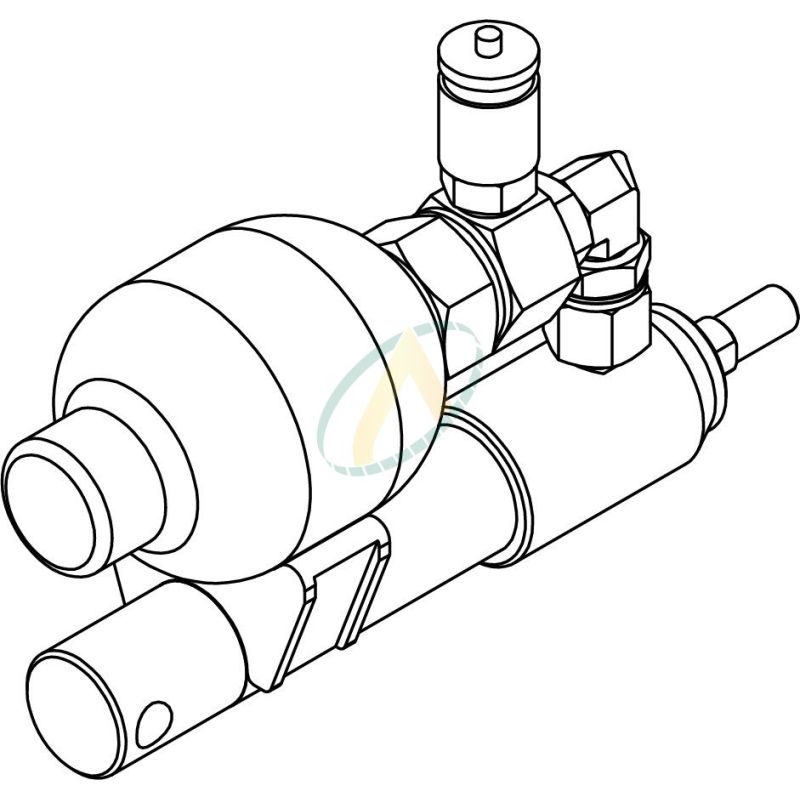 Vérin double effet sans fixation course 80 mm