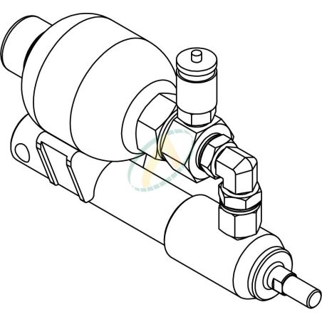 Vérin double effet sans fixation course 80 mm