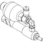 Vérin double effet sans fixation course 80 mm