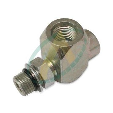 Raccord en Té - Implantation SAE Mâle/Femelle  - Pour piquage en ligne avec prise en 1/4 BSP