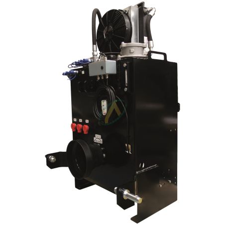 Groupe hydraulique vigneron 80 litres, 40 l/min avec refroidisseur et régulateur de débit