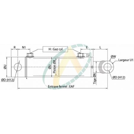 Réalisation de vérins hydrauliques standards simple effet, double effet et  sur-mesure