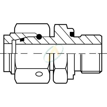 Adaptateur droit mâle 3/4...