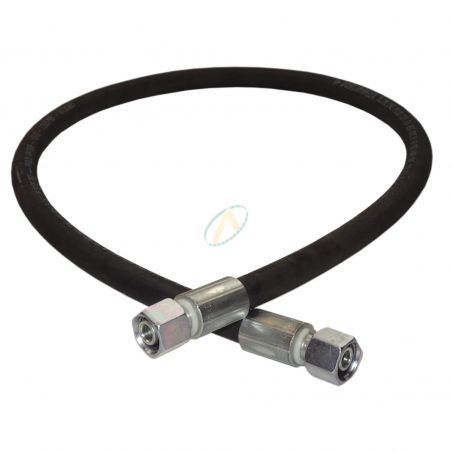 Flexible hydraulique écrou tournant 10L DIN droit 350 bars