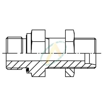Adaptateur droit mâle 28L...