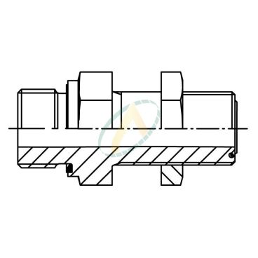 Adaptateur droit mâle 1"...