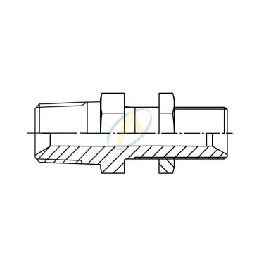 Adaptateur droit mâle 13...