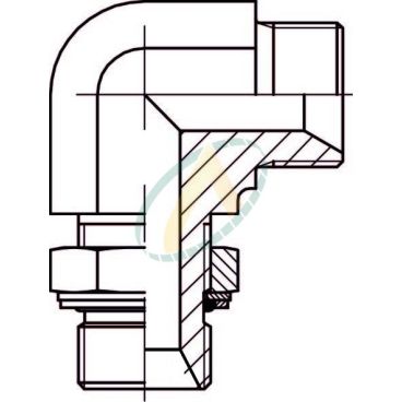 Adaptateur coudé 90° mâle...