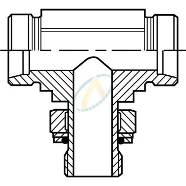 Té mâle 15L DIN - Mâle 1/2...
