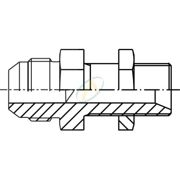 Adaptateur droit mâle 9/16...
