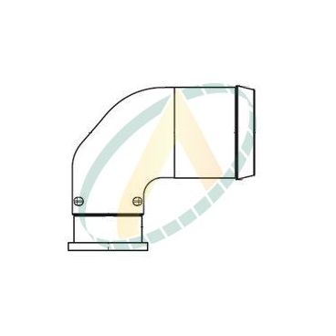 Pipe d'aspiration coudée à...