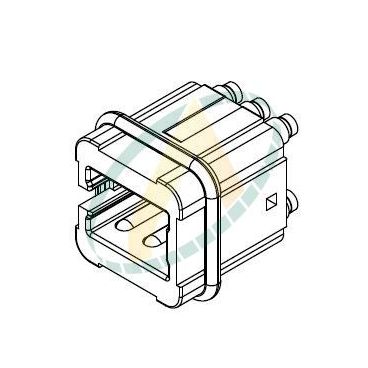 Insert mâle 6 poles avec vis