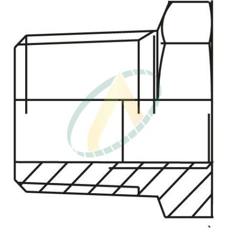 Adaptateur 3/8'' BSPP mâle - 1/2'' BSPP femelle - 400 bar