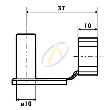 Axe acier pour fourche...