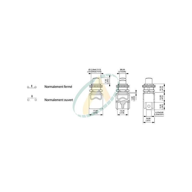 Interrupteur D'Arrêt D'Urgence CZK250A/ZJK250A/ED250A - Bouton Rouge - Pour Machines, Tableaux Électriques