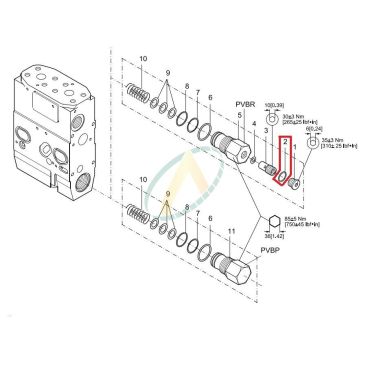 Joint torique 13.3x2.4 pour...