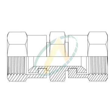 Union droit femelle tournant 20S DIN - femelle tournant20S DIN