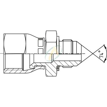 Adaptateur droit Femelle...