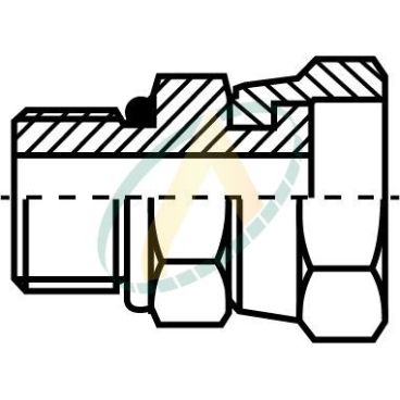 Adaptateur droit mâle...