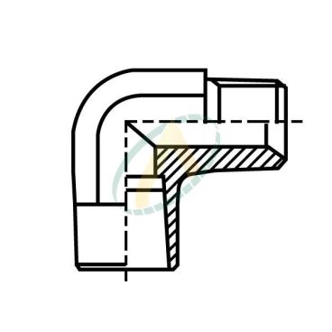 Union coudé 90° mâle 1/4...
