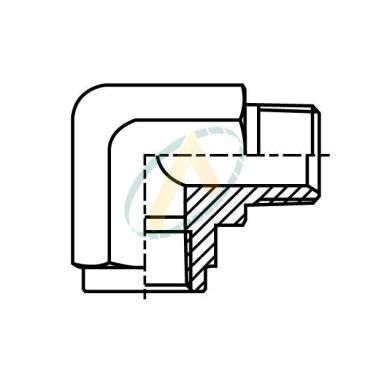 Union coudé 90° mâle 1/8...