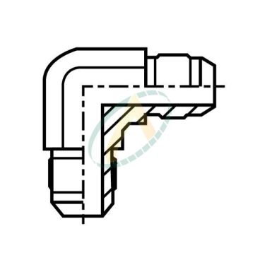 Union coudé mâle 1"7/8 JIC...