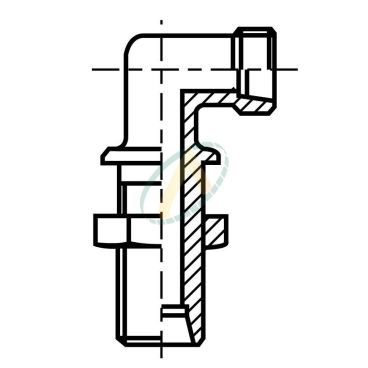Union coudé passe cloison...