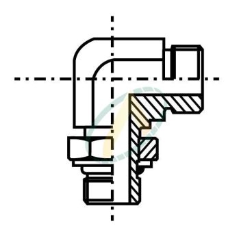 Union coudé 90° mâle 1"1/16...
