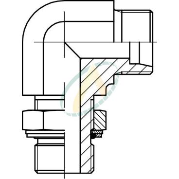 Adaptateur coudé 90° mâle...