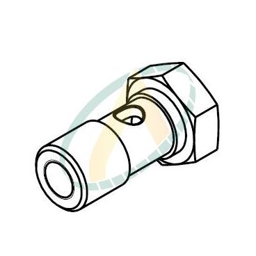 Vis banjo en 3/8 BSP  - Cylindrique - Diametre 17 mm
